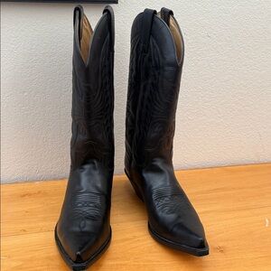 Sendra Mens Black Leather Cowboy Boots 2073